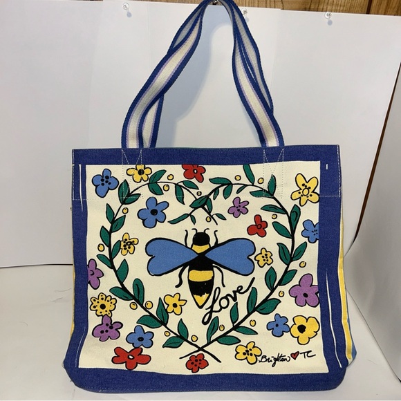 Brighton designer canvas tote “you warm my heart” - Picture 6 of 6